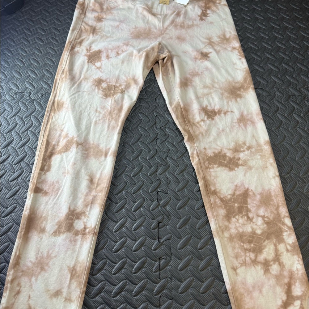Victoria's Secret Tie-Dye Leggings - Brown and Cream